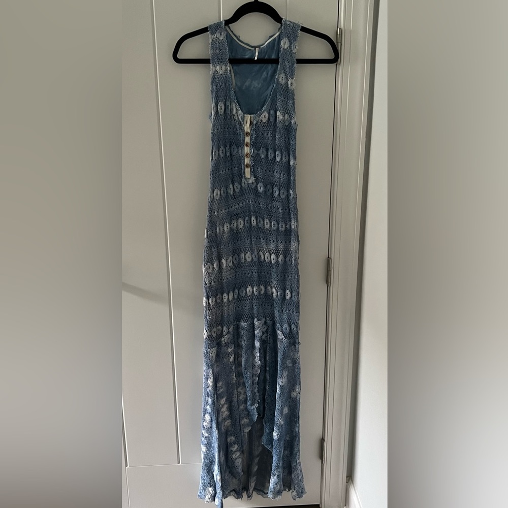 Free people crochet maxi dress